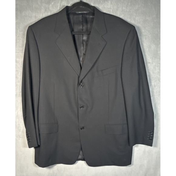 Canali Blazer Mens Black Wool Sport Coat Jacket  Italy Luxury 56R Italy 46R US - Picture 5 of 12